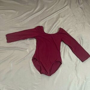 Burgundy Dance / Gymnastics Leotard
